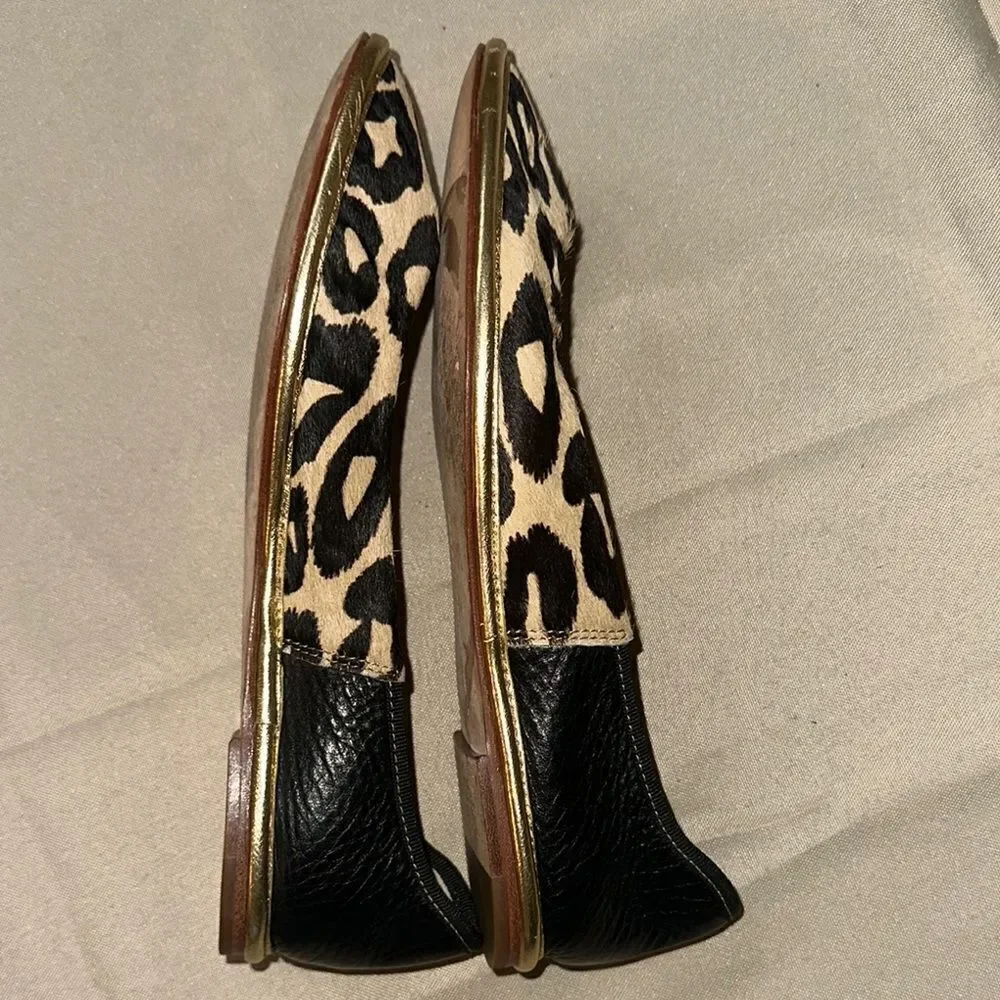 Diane Von Furstenberg Cheetah Mohair Flats Size 6
